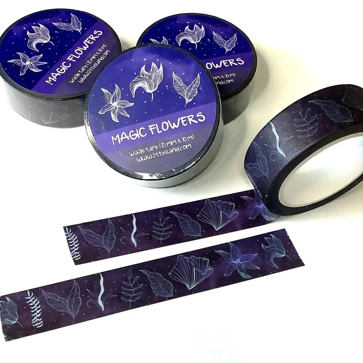 Washi Tape Bundles (5pcs) | Cute, Colorful | Sea Flowers | Wizard's Pack | Space Doodles | House Plants | Magic Flowers | custom washi tape Sttelland Boutique
