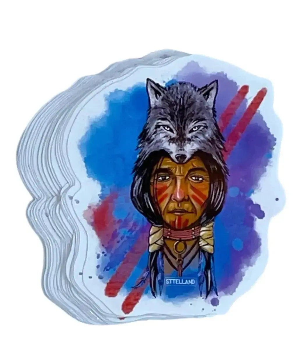 Wolf Stickers / glossy vinyl stickers - Digital Art, Illustration Sttelland Boutique